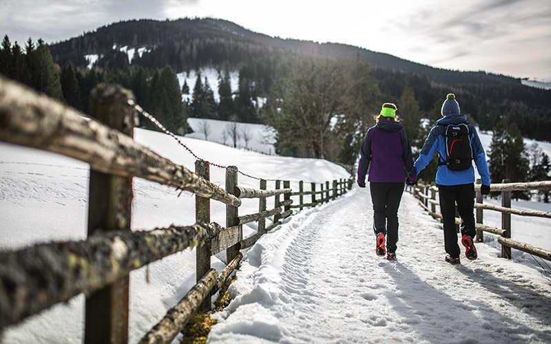 Winter hiking trails in Leogang